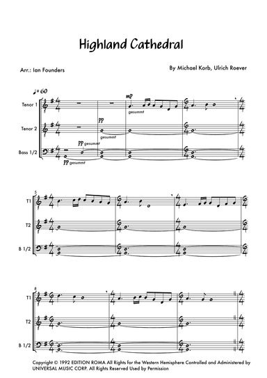 Highland Cathedral (arr. Ian Founders)
