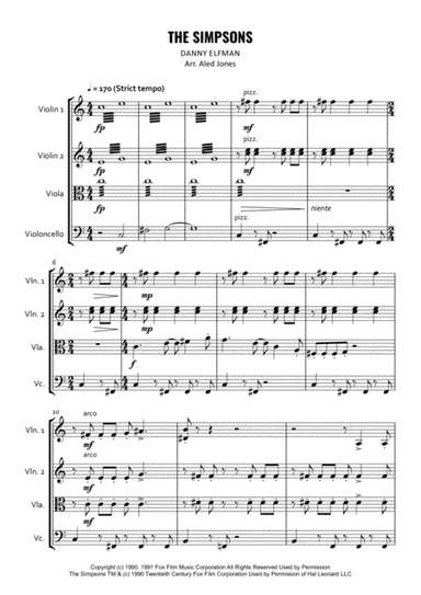 Theme From The Simpsons TM  from the Twentieth Century Fox Television Series THE SIMPSONS (arr. Aled Jones)