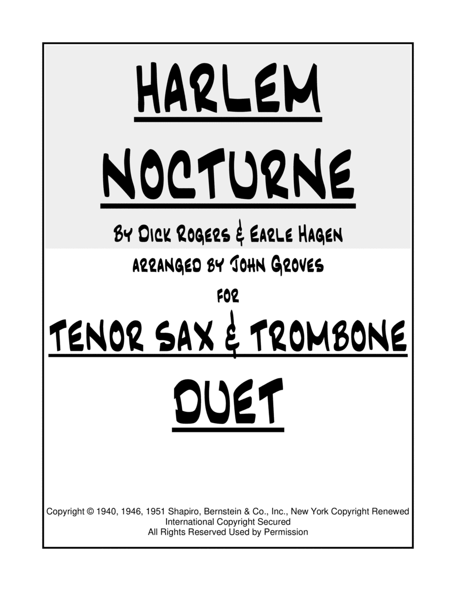 Harlem Nocturne (arr. John Groves)