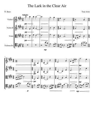 The Lark in the Clear Air (arr. N Bates)