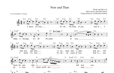 Now And Then (arr. Douglas A. Greene)