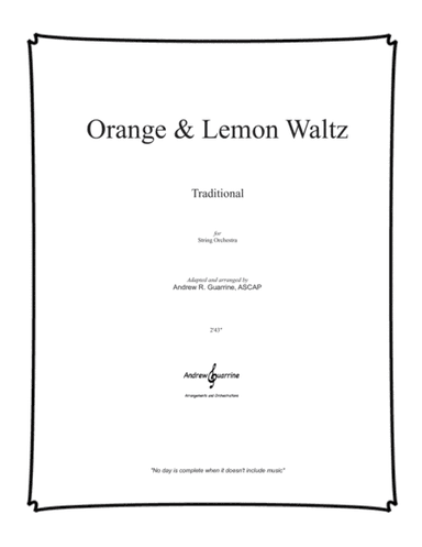 Orange & Lemon Waltz (arr. Andrew R. Guarrine)