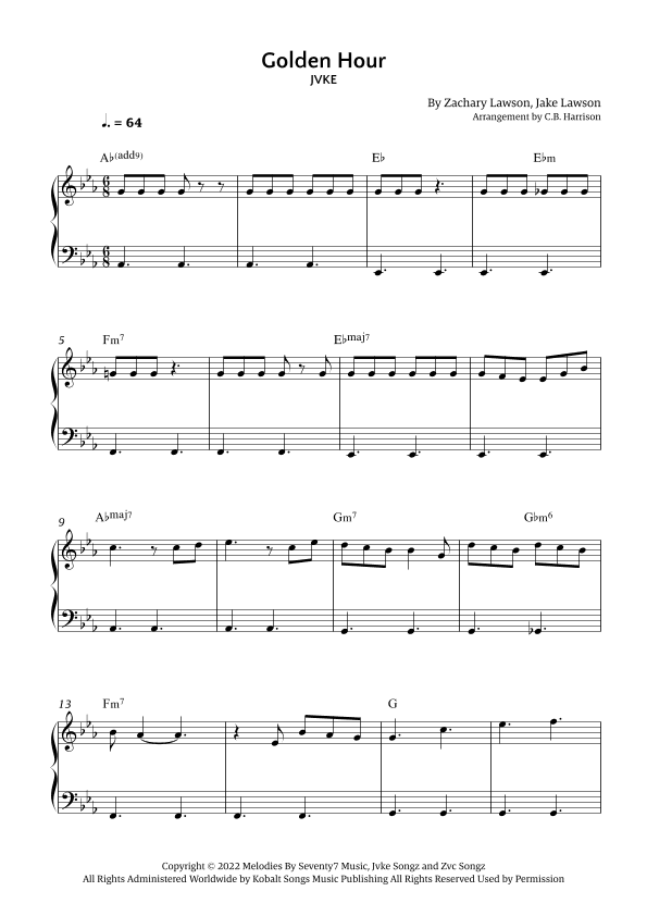 Golden Hour (arr. C. B. Harrison)