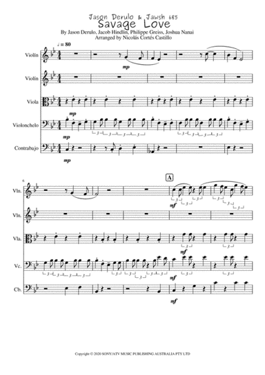 Savage Love (arr. Nicolás Cortés Castillo)