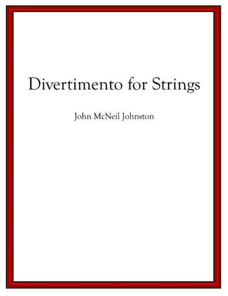 Divertimento for Strings: FULL SCORE