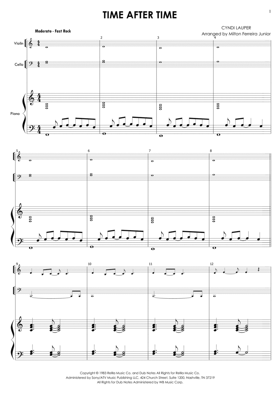 Time After Time (arr. Milton Ferreira Junior)