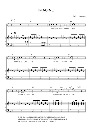 Imagine (arr. Alex Nunes Rodrigues)