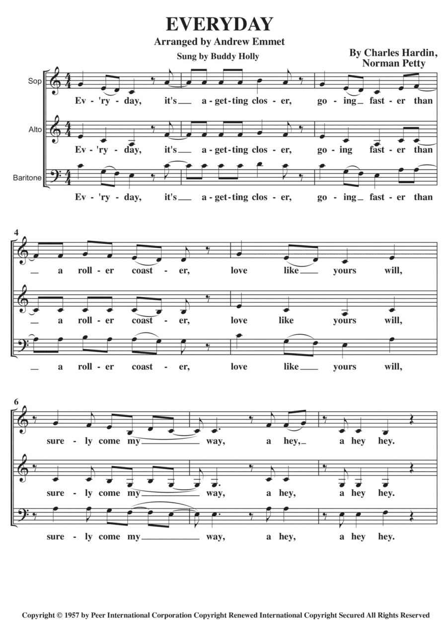 Everyday (arr. Andrew Emmet)