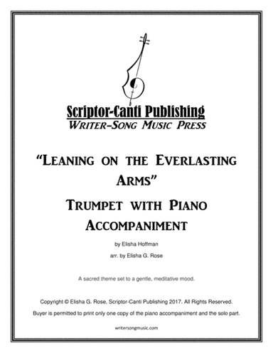 Leaning on the Everlasting Arms - Trumpet (arr. Elisha G. Rose)