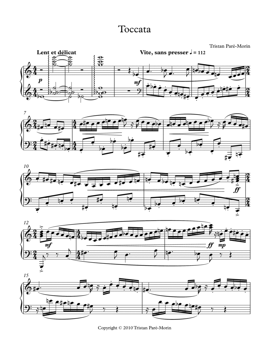 Toccata for Piano
