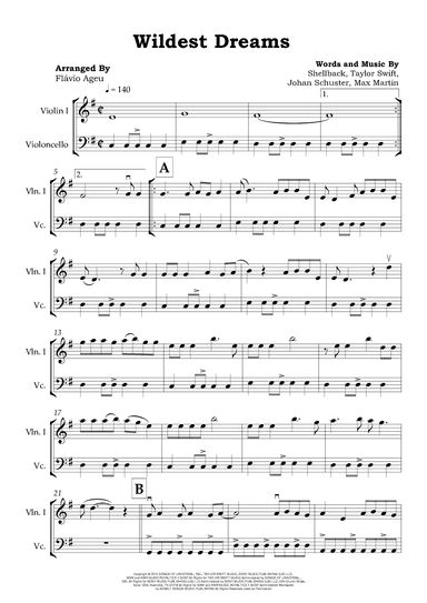 Wildest Dreams (arr. Flávio Ageu)