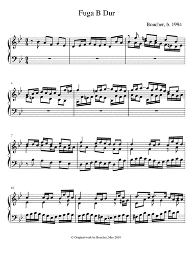 Fugue in B