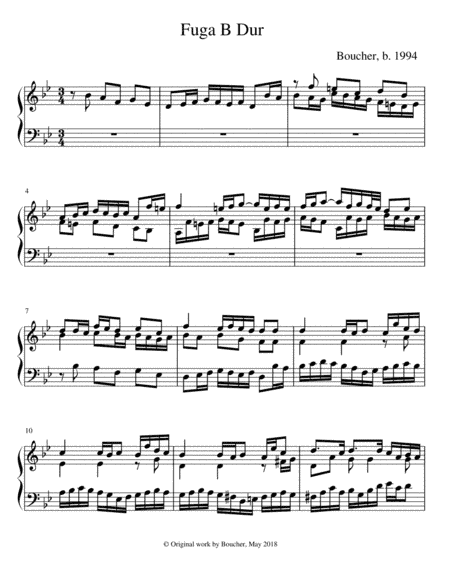 Fugue in B