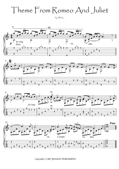 Theme From Romeo And Juliet (arr. PianoSheetNow)