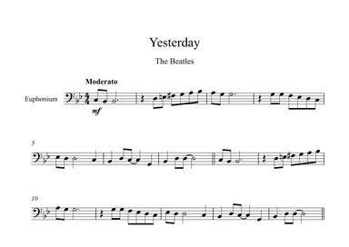 Yesterday (arr. Digital Book Music)