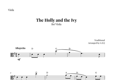 The Holly and the Ivy (arr. GDJ)