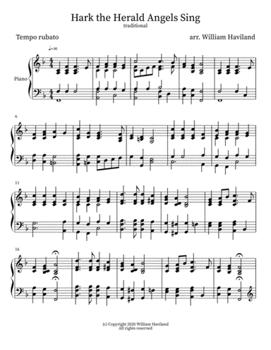 Hark the Herald Angels Sing (arr. William Haviland)