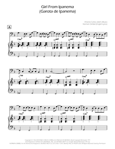 The Girl From Ipanema (garôta De Ipanema) (arr. Ygor Nunes)