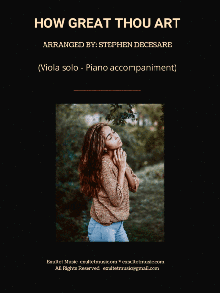 How Great Thou Art (Viola solo - Piano accompaniment) (arr. Stephen DeCesare)