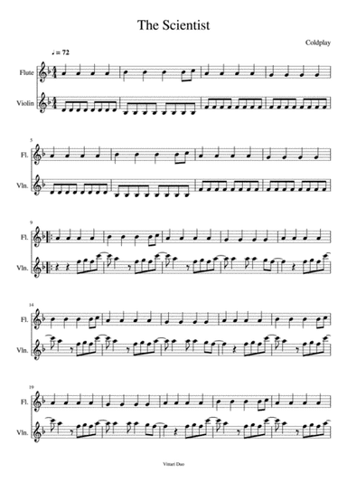 The Scientist (arr. Vittari Duo, Nia Squirrell)