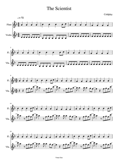 The Scientist (arr. Vittari Duo, Nia Squirrell)