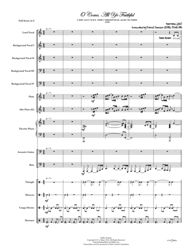 O Come, All Ye Faithful [Chicago] (full score & set of parts) (arr. Patrick Sheehan)