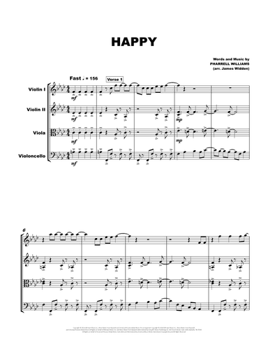 Happy (arr. James Widden)