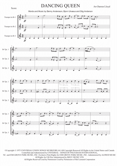 Dancing Queen (arr. Darren Lloyd)
