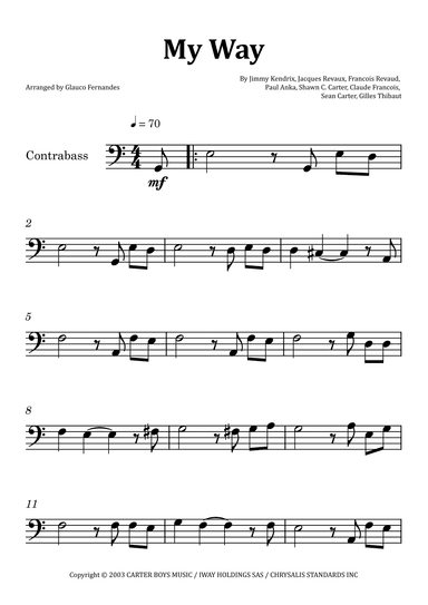 I Did It My Way (arr. Glauco Fernandes)