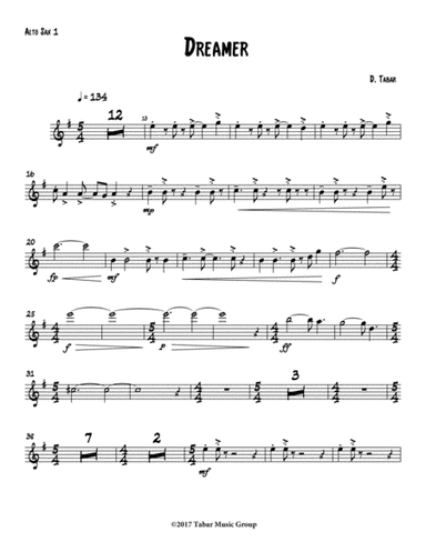Dreamer (Alto Sax 1)