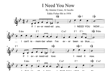 I Need You Now (arr. Paul Hemmer)