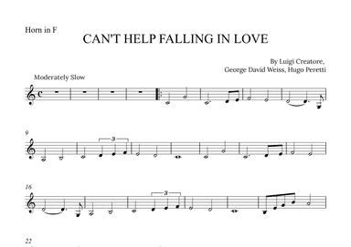 Can't Help Falling In Love (arr. Alex Nunes Rodrigues)