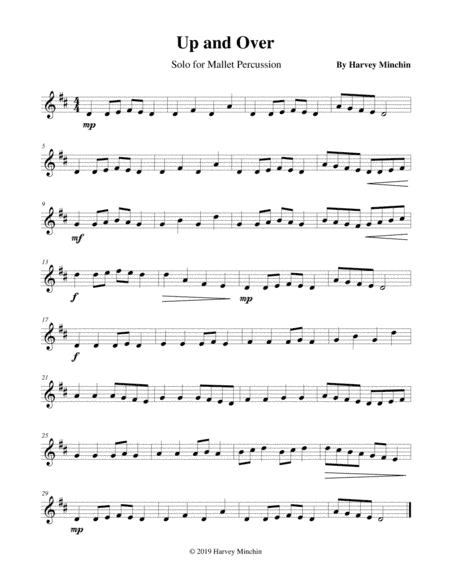 Up and Over for Solo Mallet Percussion