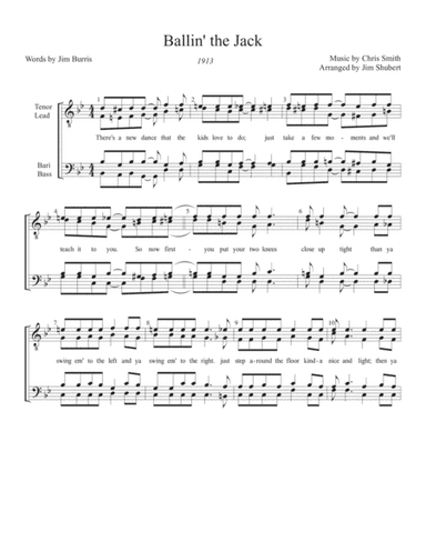 Ballin' The Jack (arr. Arranged by Jim Shubert)