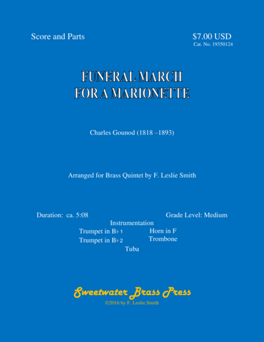 Funeral March of a Marionette ("Alfred Hitchcock Presents" Theme) (arr. F. Leslie Smith)