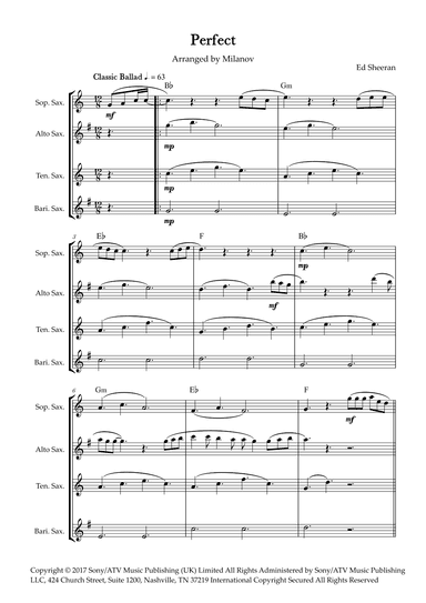 Perfect (arr. Milanov)