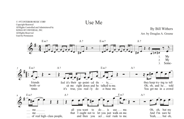 Use Me (arr. Douglas A. Greene)