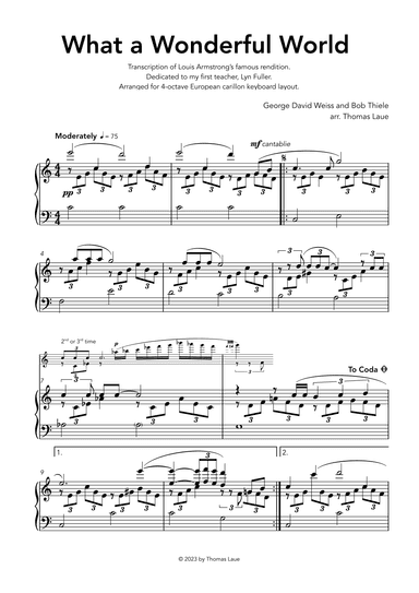 What A Wonderful World (arr. Thomas Laue)