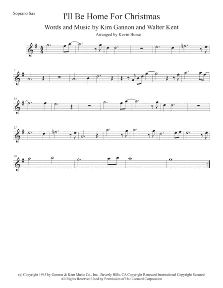 I'll Be Home For Christmas (arr. Kevin Busse)