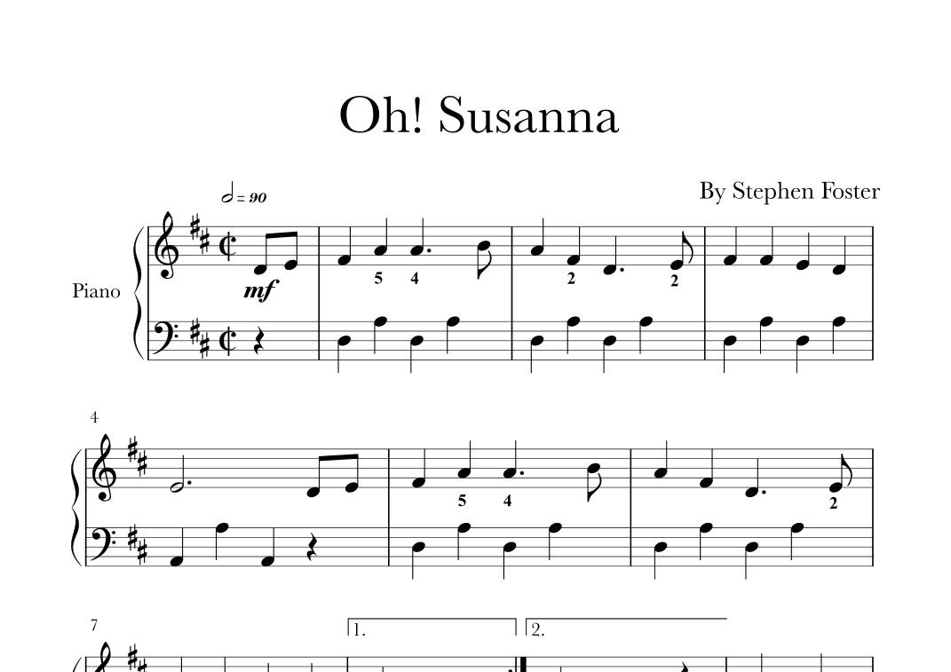 Oh! Susanna (arr. Glauco Fernandes)