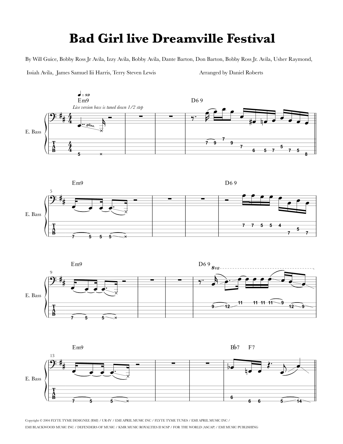 Bad Girl (arr. Daniel Roberts)