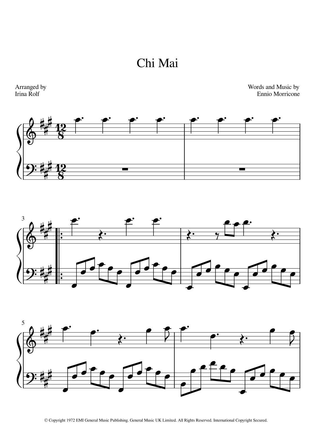 Chi Mai (arr. Irina Rolf)