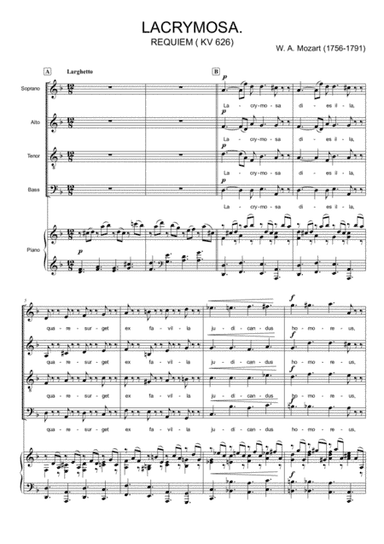 Lacrymosa (arr. Thomas Jancso)