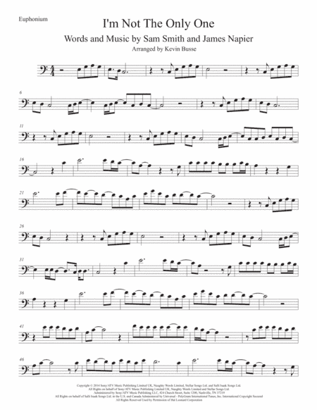 I'm Not The Only One (arr. Kevin Busse)