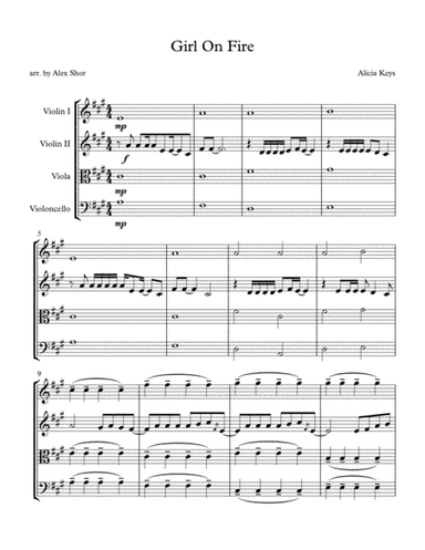 Girl On Fire (arr. Alex Shor)