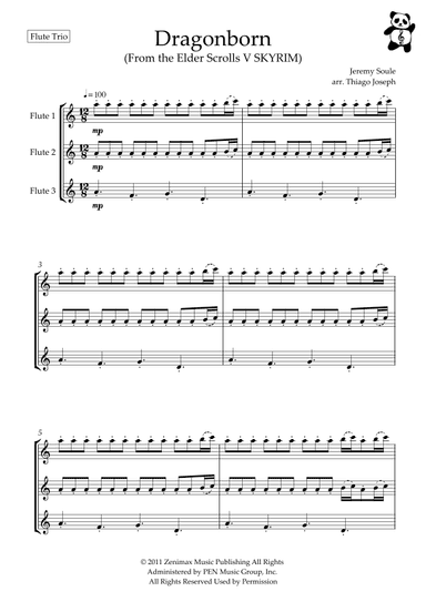 Dragonborn (skyrim Theme) (arr. Thiago Joseph)