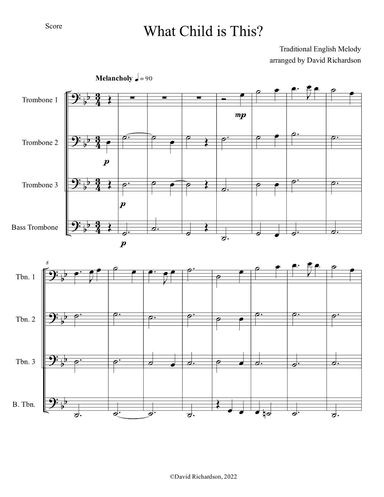 What Child is This (Greensleeves) (arr. David Richardson)