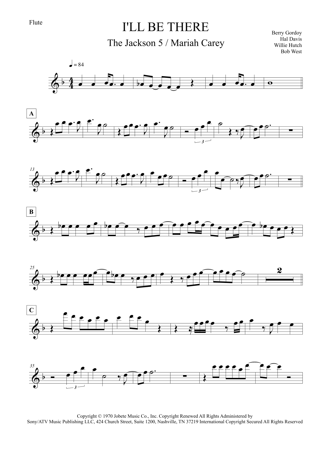 I'll Be There (arr. Leo Silva)
