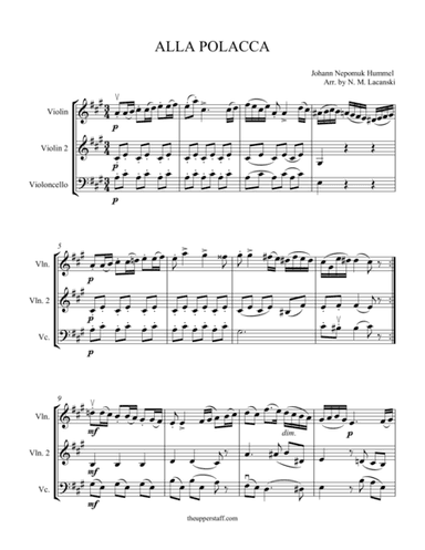 Alla Polacca (arr. Nick Lacanski)