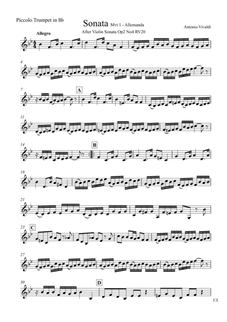 Sonata Ab (arr. Grant Golding)